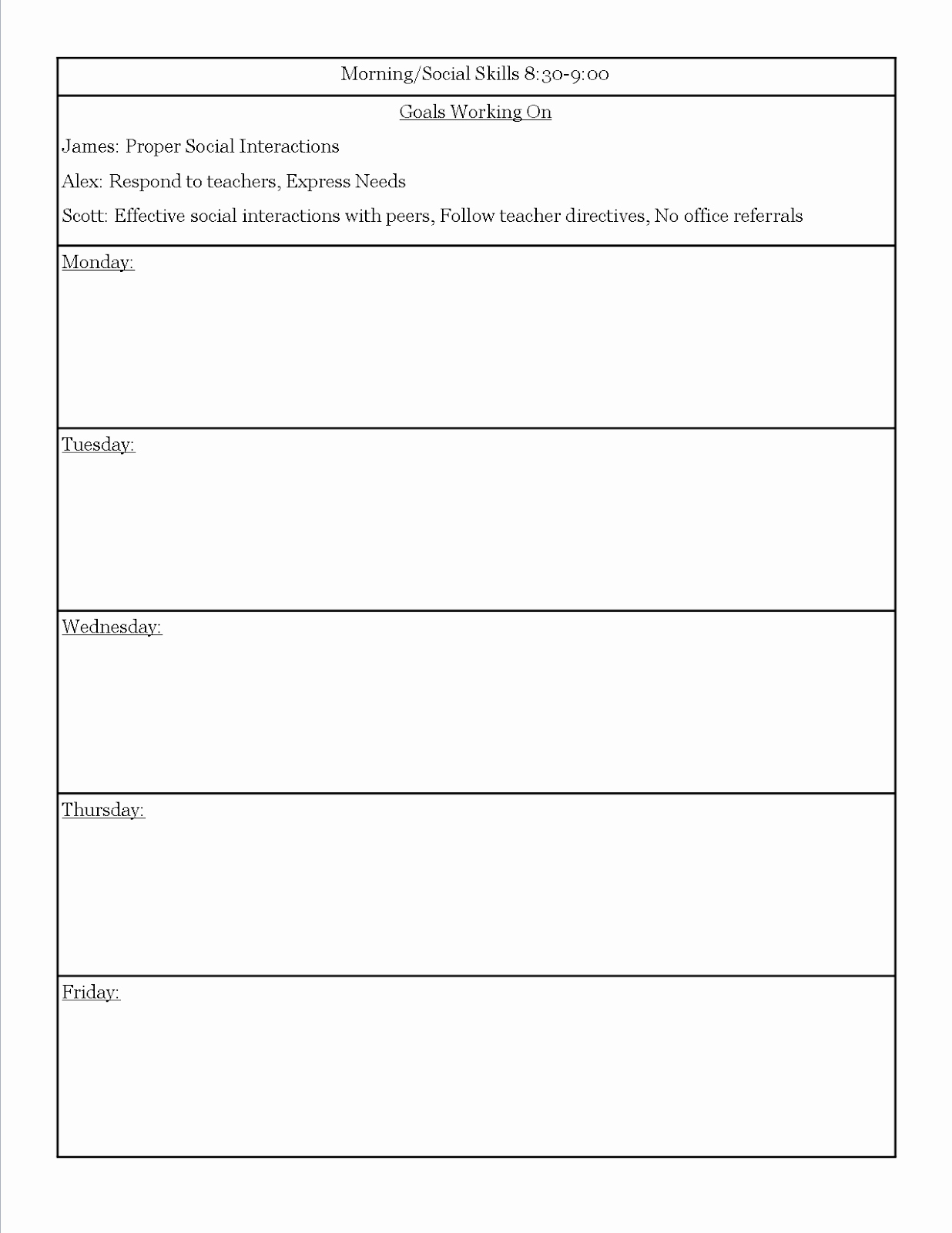 Special Education Lesson Plan Template Lovely A Special Sparkle Tips for New Special Ed Teachers