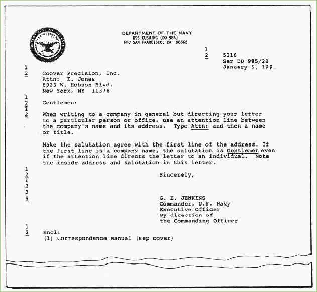 Standard Navy Letter Template Fresh Naval format Letter Template – thepizzashop
