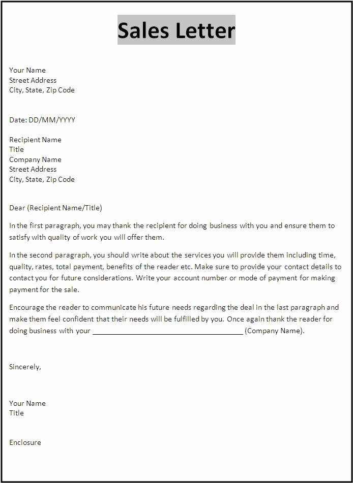 Startup Offer Letter Template Beautiful 10 Sales Letter Samples