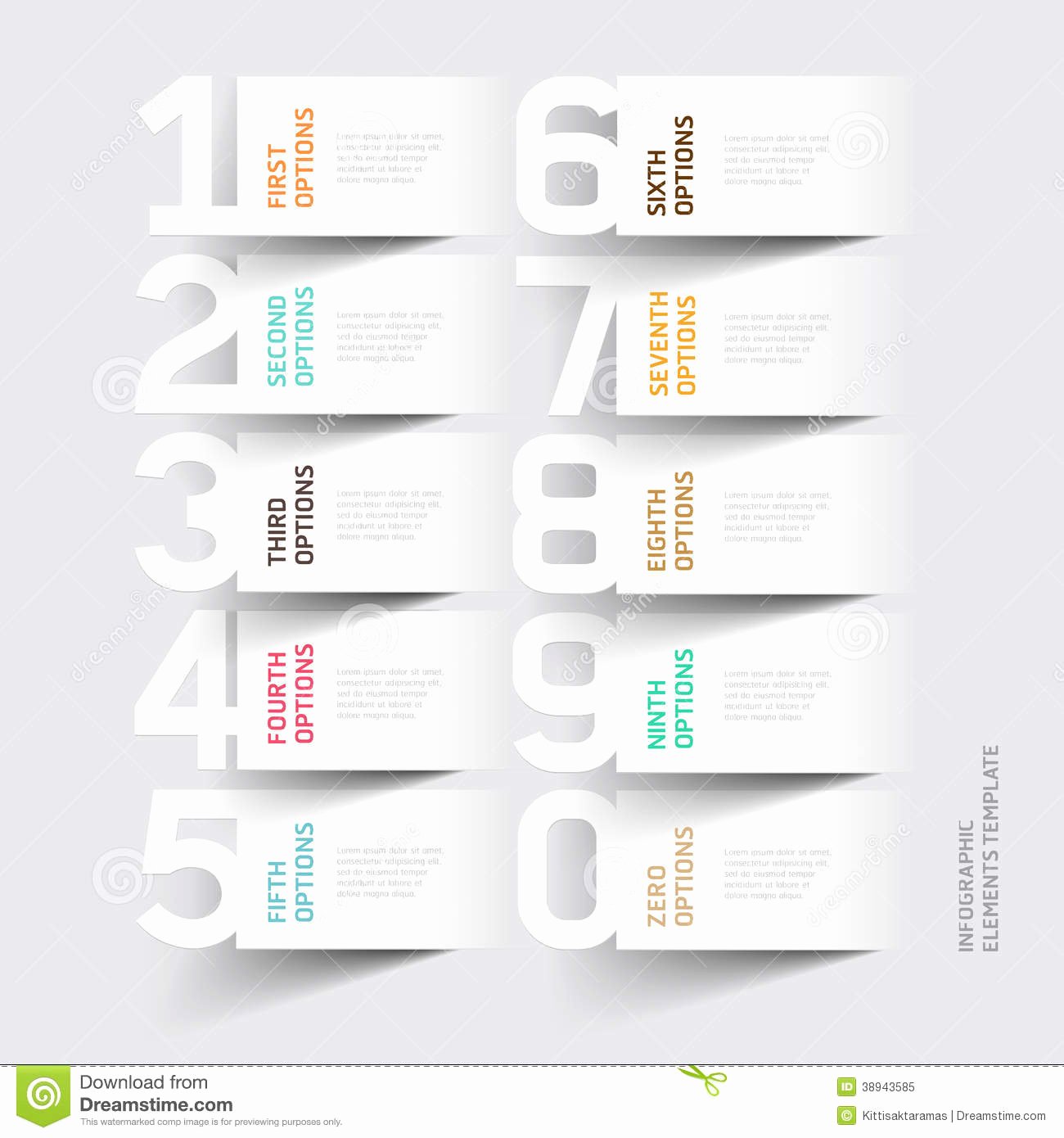 Stock Option Plan Template Best Of Abstract Infographics Number Options Template Stock