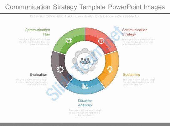 Strategic Communication Plan Template Lovely Style Division Donut 5 Piece Powerpoint