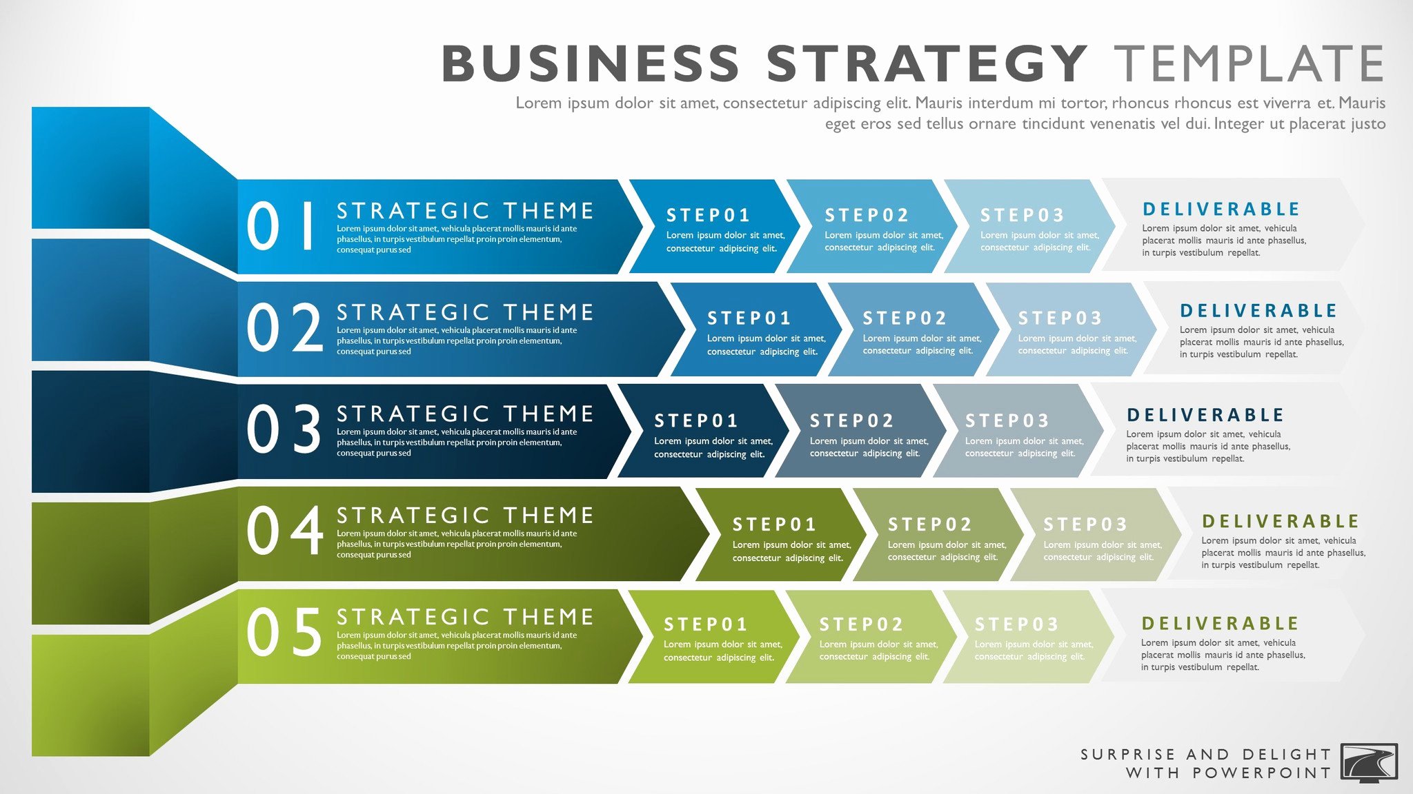 Strategic Plan Template Ppt Best Of Business Strategy Template