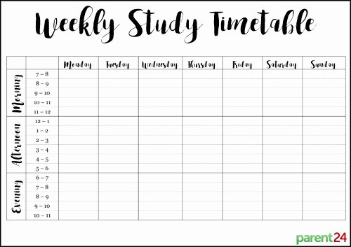 Study Plan Template for Students Inspirational 9 Study Planner Templates &amp; Examples Pdf