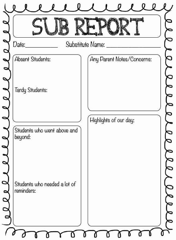 Substitute Lesson Plan Template Beautiful 85 Best Substitute Teaching Images On Pinterest