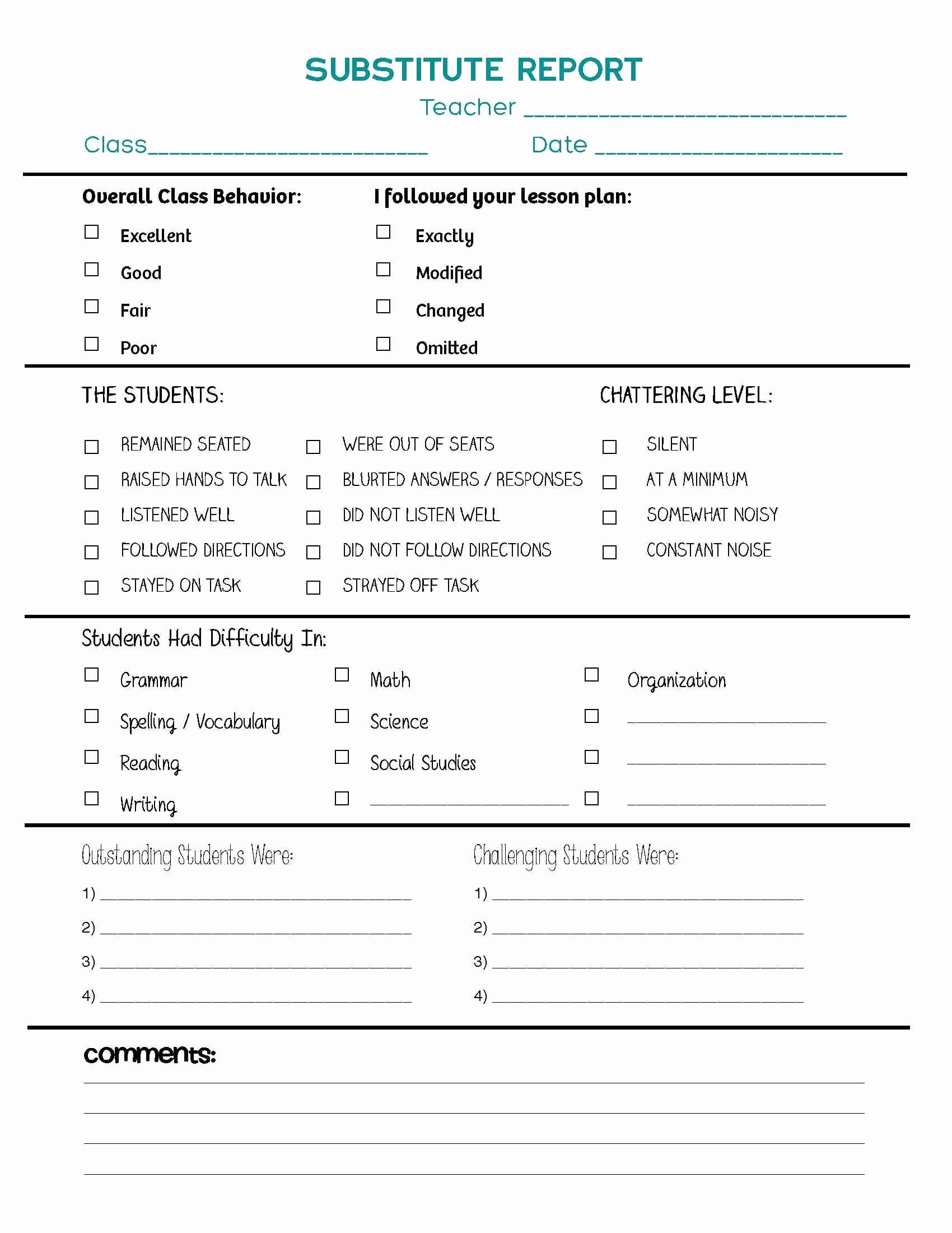 Substitute Lesson Plan Template Luxury Following Directions Worksheet Middle School Free