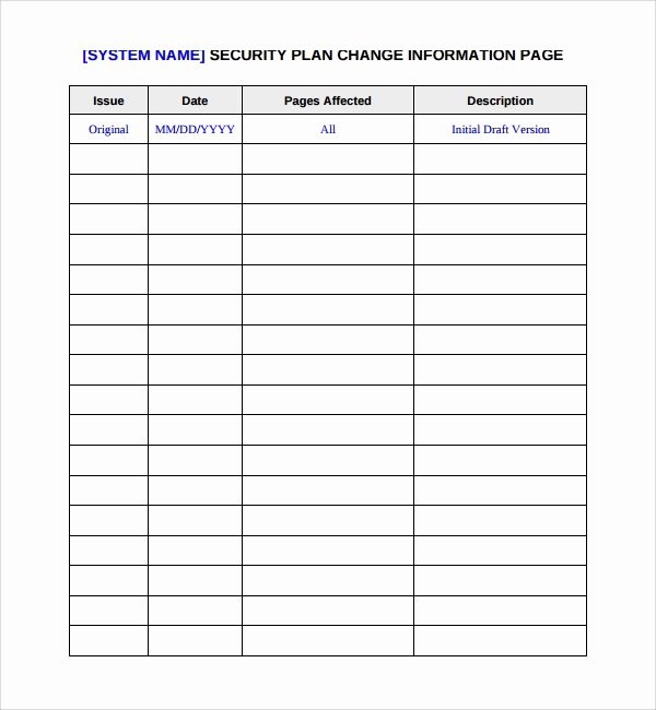 System Security Plan Template Best Of Sample Security Plan Template 10 Free Documents In Pdf