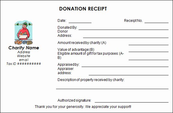Tax Deductible Receipt Template Awesome 16 Donation Receipt Template Samples