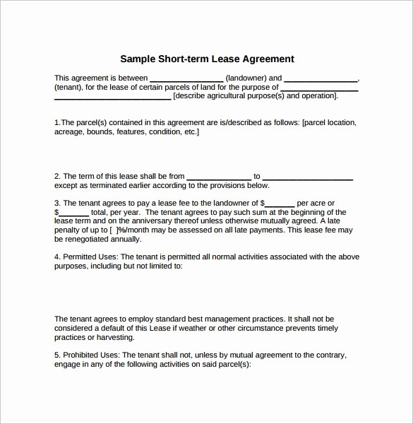 Technical assistance Agreement Sample Awesome 6 Simple Lease Agreement Templates In Pdf to Download
