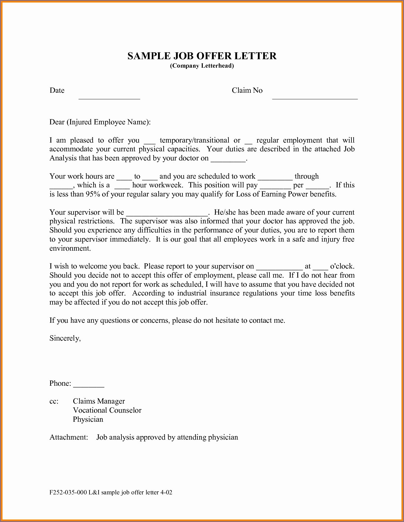 Temp to Perm Offer Letter Unique Temp to Perm Fer Letter Template Examples