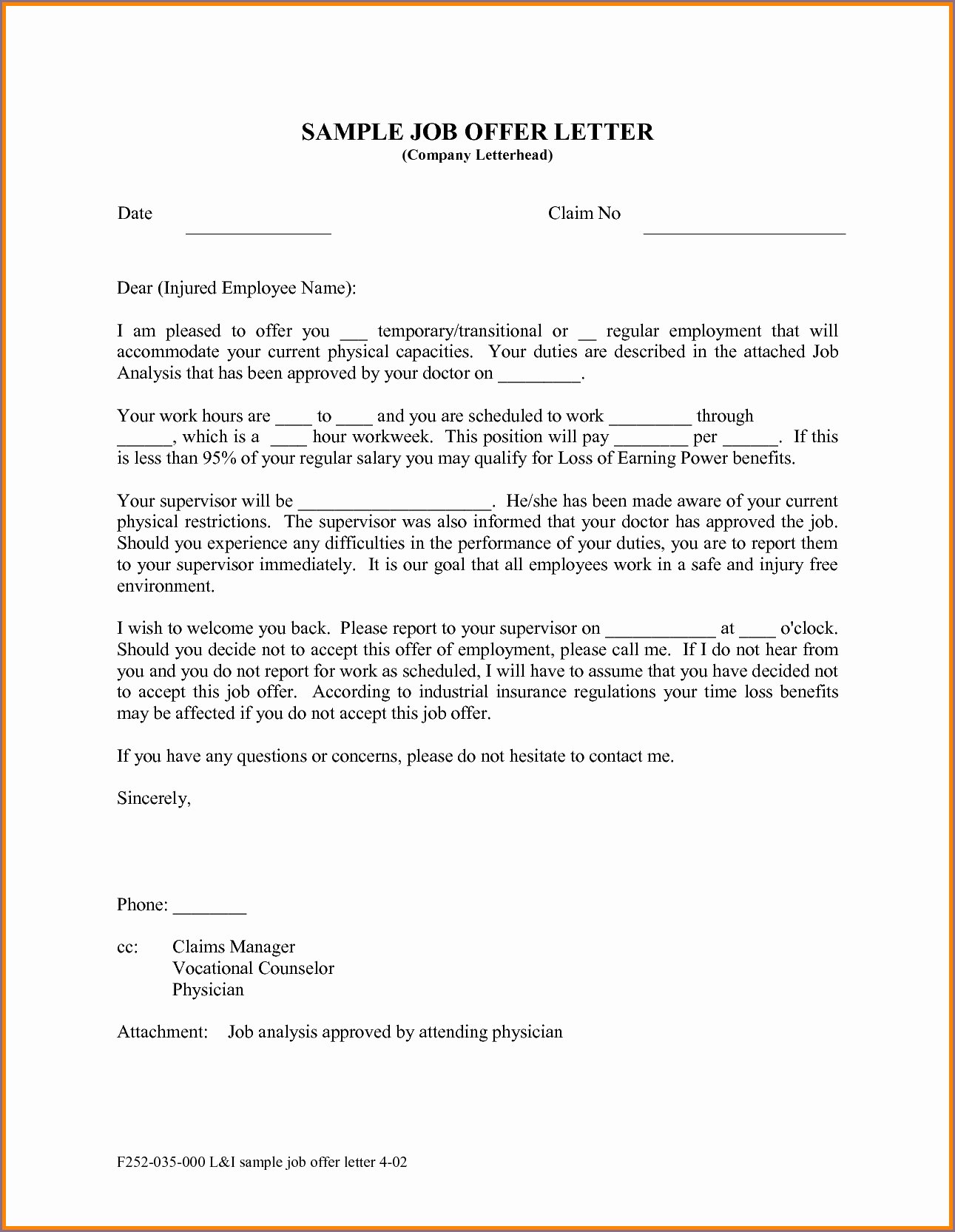 35 Temp To Perm Offer Letter Hamiltonplastering