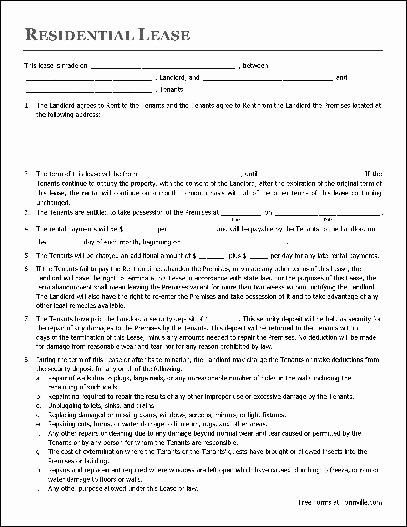 Tenant Buyout Agreement Best Of Residential Lease Agreement Template Free Printable