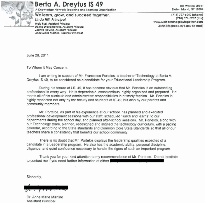 Tenure Recommendation Letter From Student New 97 Sample Letter Re Mendation for assistant