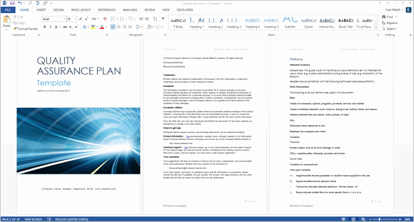 Test Plan Template Word Inspirational Quality assurance Plan Templates Ms Word Excel