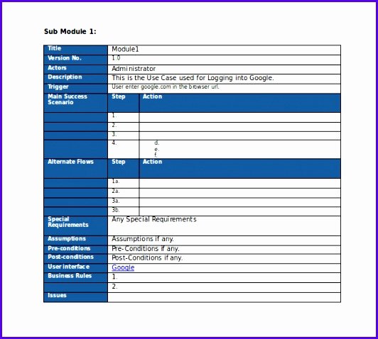 Test Plan Template Word New 10 Test Plan Excel Template Exceltemplates Exceltemplates