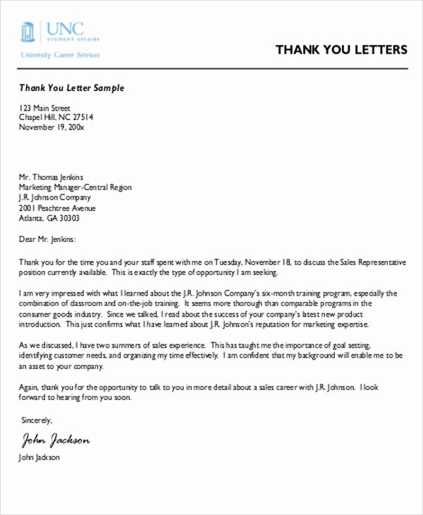 Thank You Letter Of Recommendation Elegant 9 Re Mendation Thank You Letters – Pdf Word
