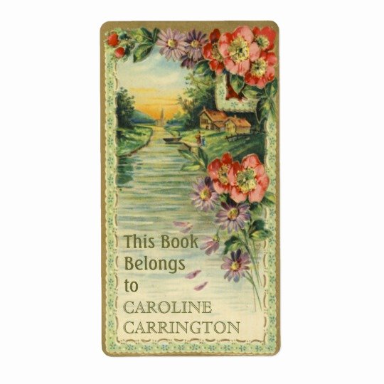 This Book Belongs to Template Inspirational Sheet Of Vintage This Book Belongs to Stickers