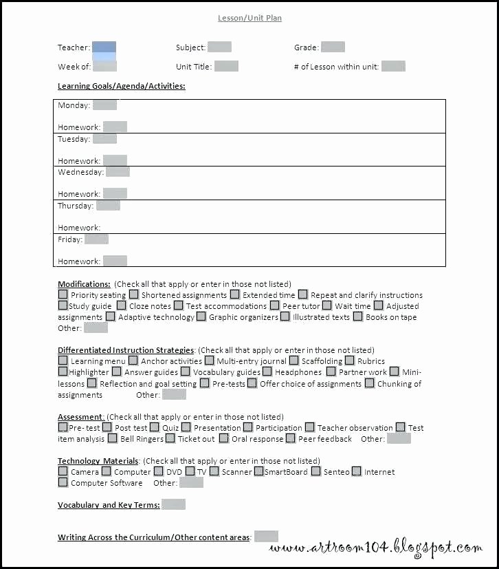 Tiered Lesson Plan Template Elegant Differentiated Instruction Lesson Plan Template