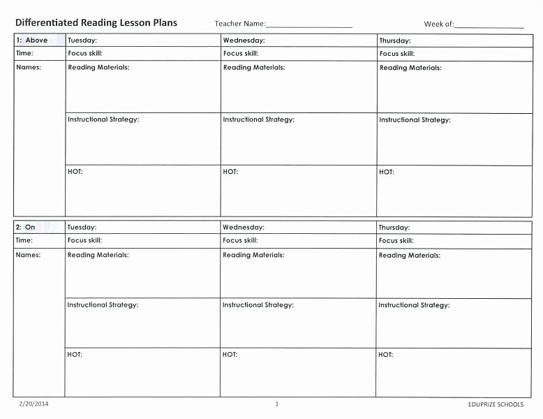 Tiered Lesson Plan Template Lovely Tiered Lesson Plan Template Differentiated Instruction