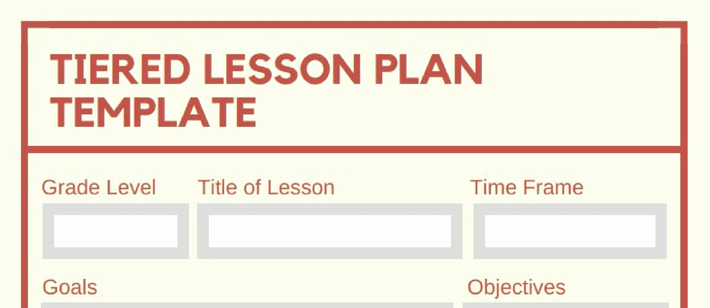 Tiered Lesson Plan Template New 5 Downloadable Math Lesson Plan Templates for Small Group