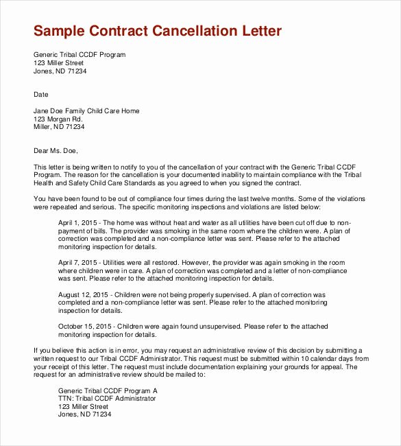 Timeshare Cancellation Letter Luxury 22 Contract Termination Letter Templates Pdf Doc