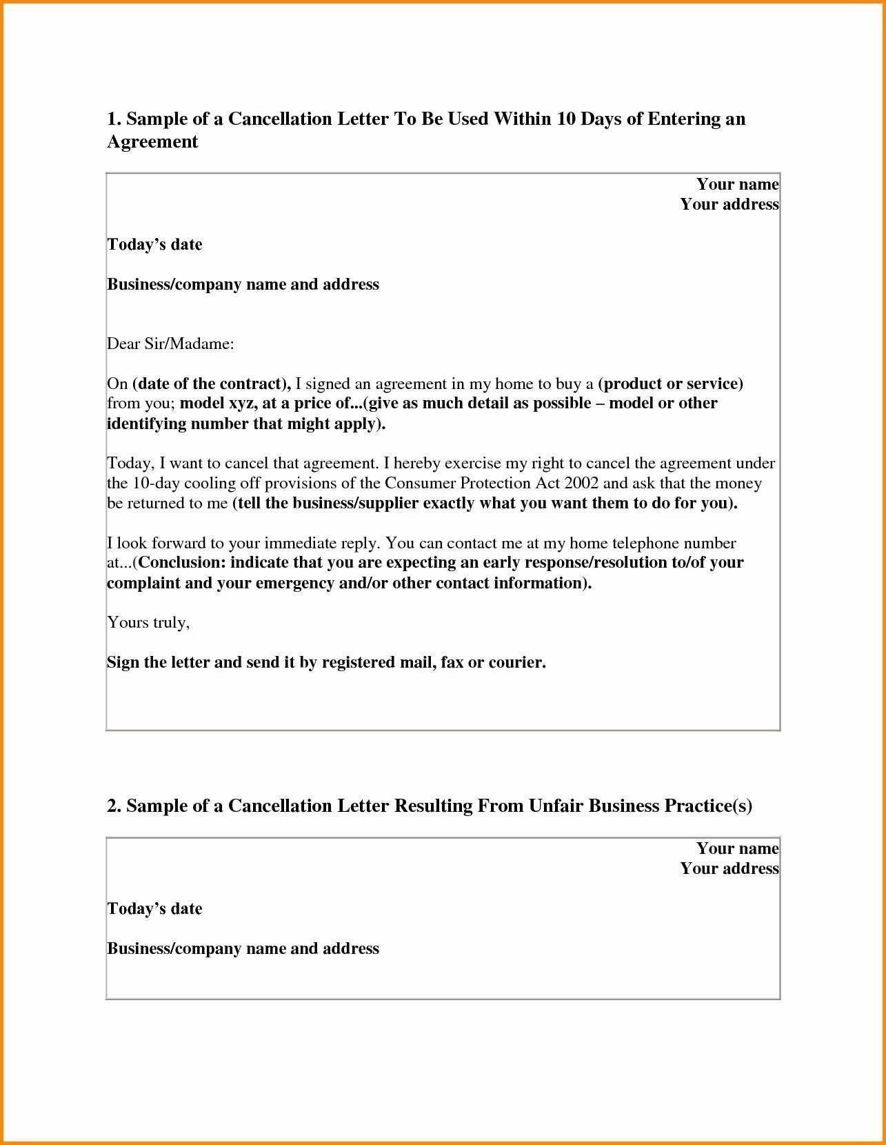 Timeshare Cancellation Letters Fresh Timeshare Cancellation Letter Template Samples