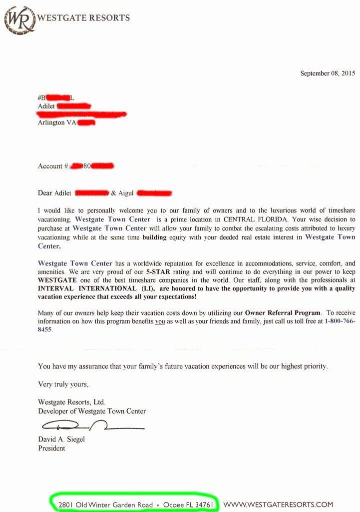 Timeshare Rescission Letter Lovely Cancelling A Westgate Timeshare [merged]