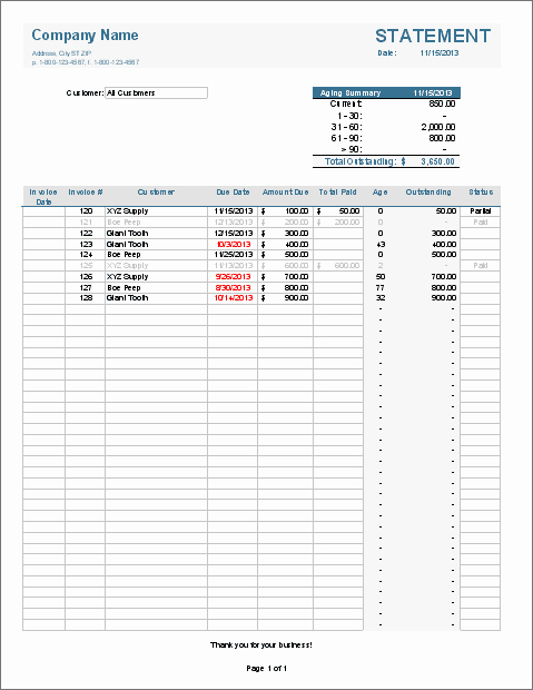 Track Invoices and Payments Excel Elegant Free Invoice Tracking Template for Excel