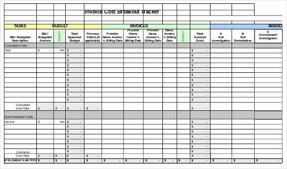 Track Invoices and Payments Excel Luxury 8 Invoice Tracking Templates – Free Sample Example