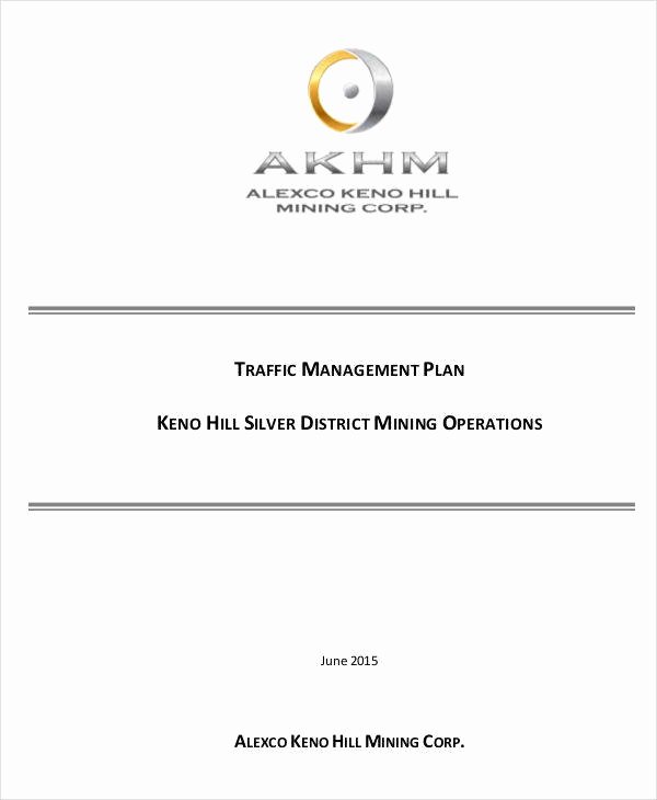 Traffic Control Plan Template Lovely 7 Management Plan Samples &amp; Templates