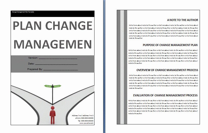 Transition Management Plan Template Fresh Change Management Plan Template