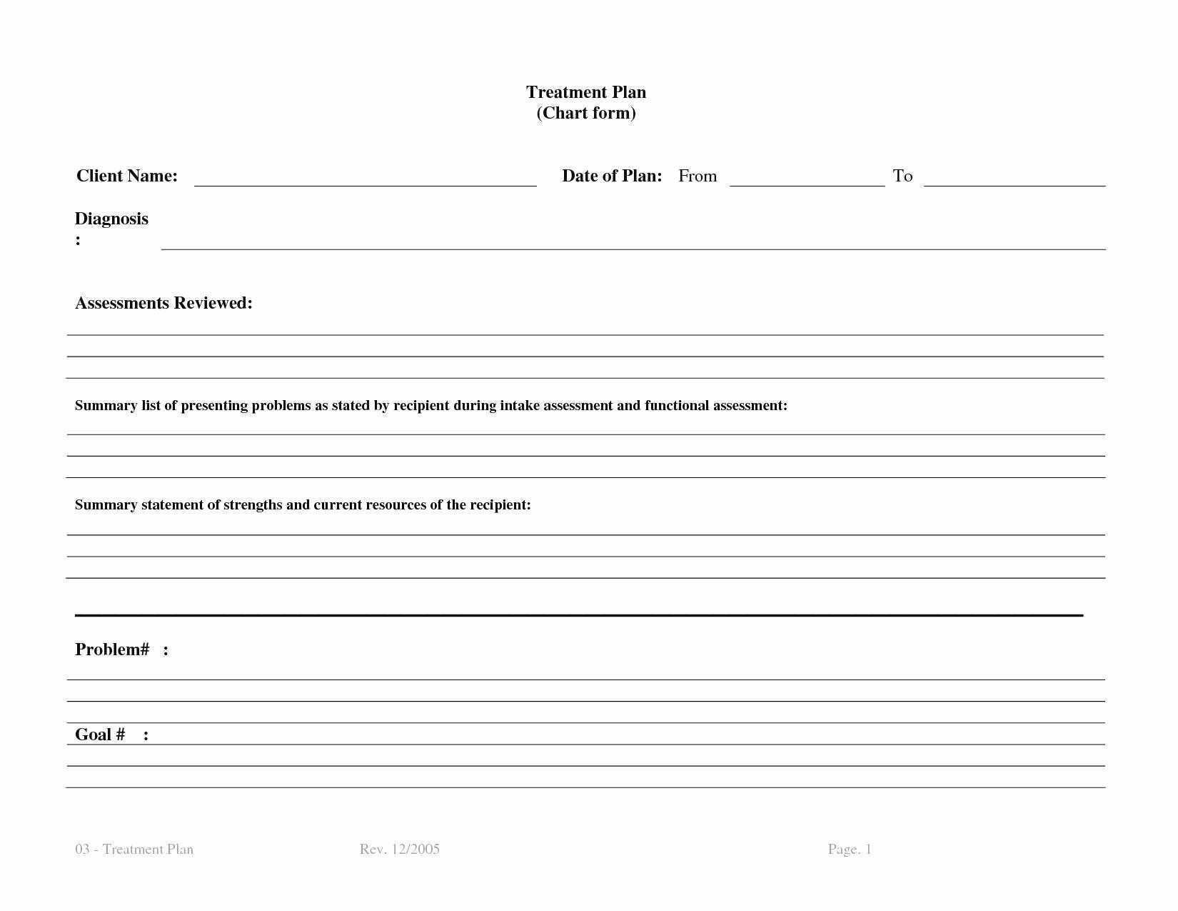 Treatment Plan Template for Counseling New Elegant Counseling Treatment Plan Template
