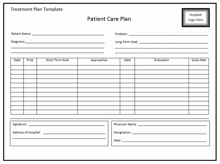 Treatment Plan Template for Counseling Unique 179 Best Images About Template On Pinterest