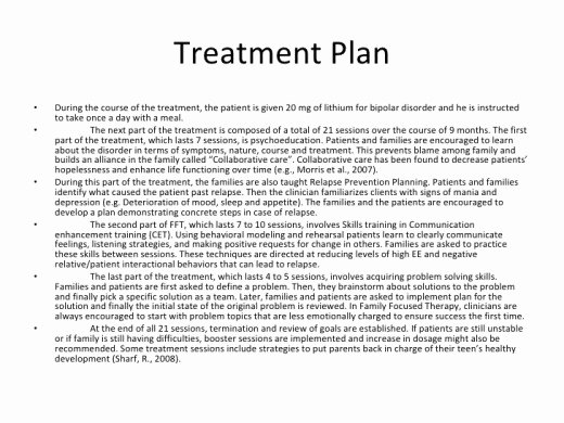 Treatment Plan Template Word Best Of 38 Free Treatment Plan Templates In Word Excel Pdf