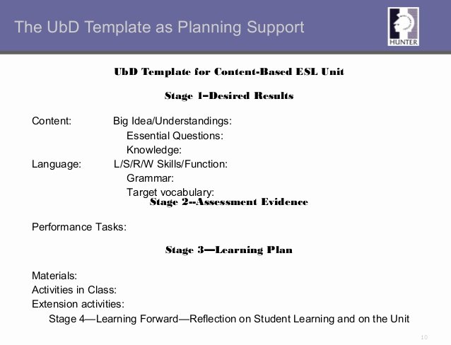 Ubd Unit Plan Template New Curriculum&amp;materialsckwards Design