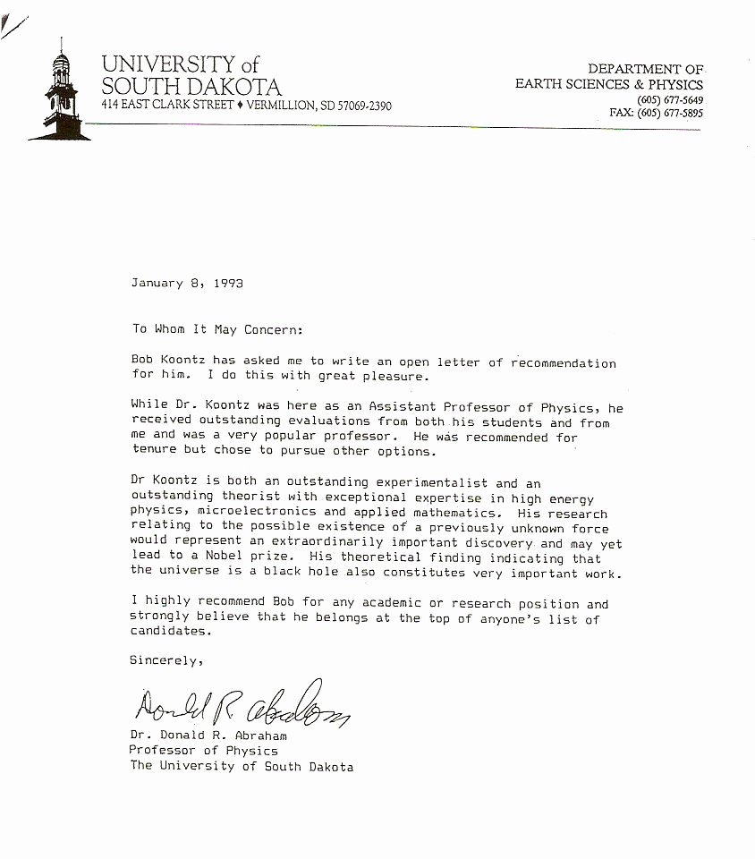 Uc Letter Of Recommendation Beautiful News Articles and Other Material Relating to Bob Koontz