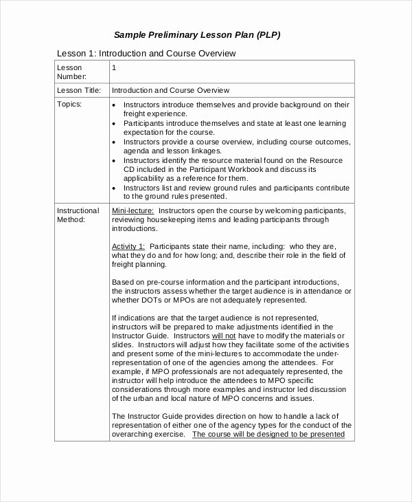 Udl Lesson Plan Template Inspirational Lesson Plan Template 14 Free Word Pdf Documents