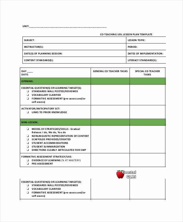 Udl Lesson Plan Template New Lesson Plan Template 14 Free Word Pdf Documents
