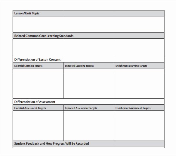 Unit Lesson Plan Template Lovely Unit Lesson Plan Template 9 Free Samples Examples
