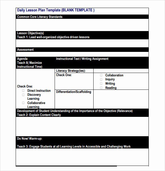 Unit Lesson Plan Template New Sample Unit Lesson Plan Template 8 Free Documents In