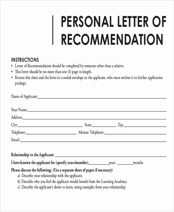 Usf Letter Of Recommendation Awesome 8 Sample Letter Of Re Mendation formats
