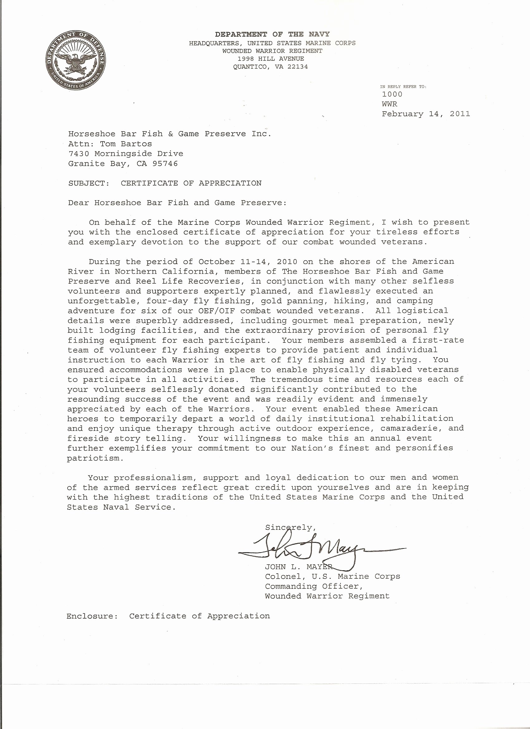 Usmc Letter Of Recommendation Unique 22 Of Marine Corps Letter Template