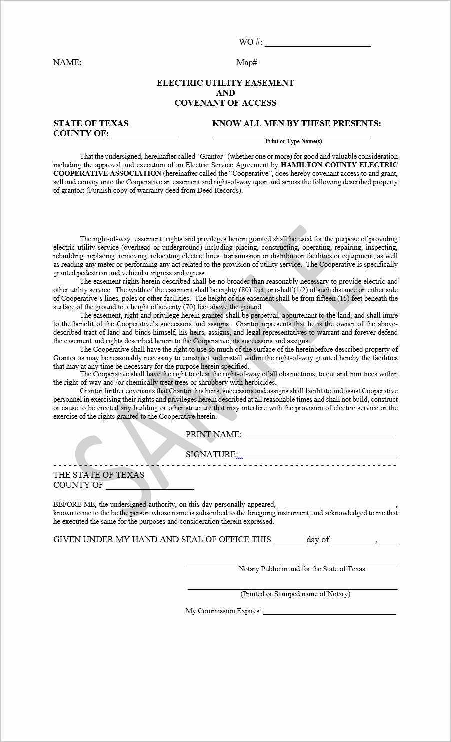 Utility Easement Agreement Template New New Construction