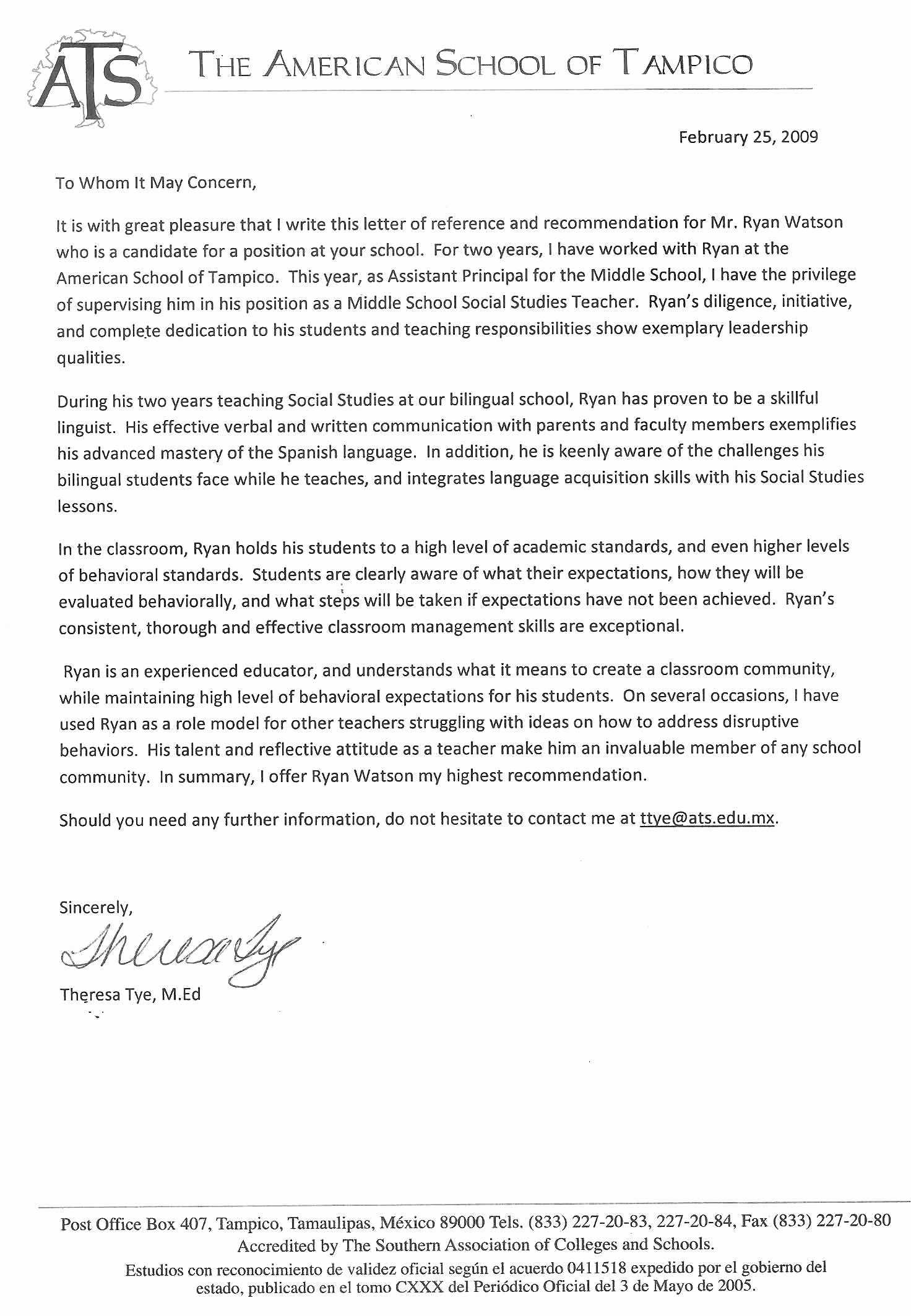 Uw Madison Letter Of Recommendation Fresh Ryan A Watson