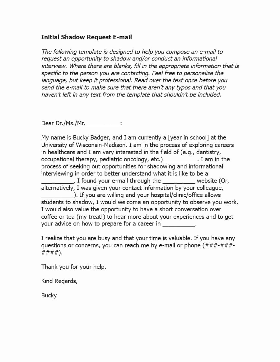 Uw Madison Letter Of Recommendation Unique 30 Professional Email Examples &amp; format Templates