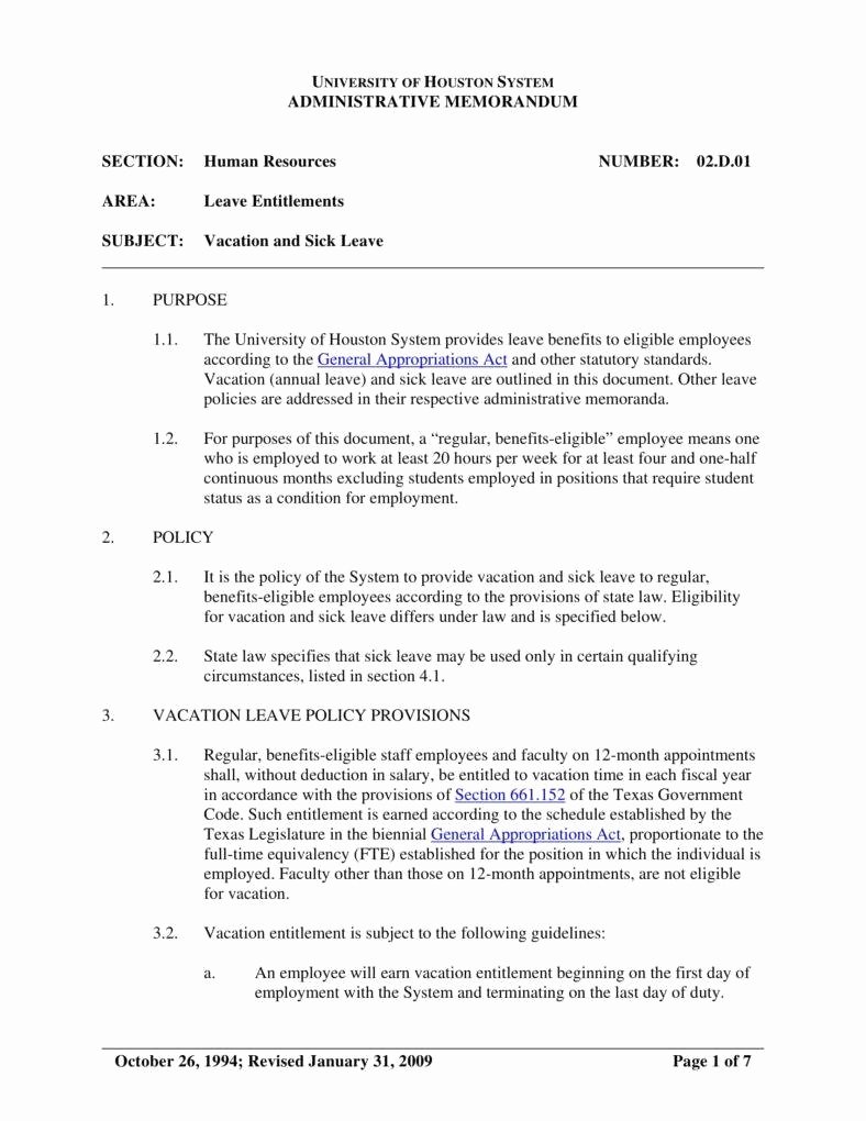 Vacation Coverage Plan Template New 9 Holiday Vacation Policy Templates Pdf