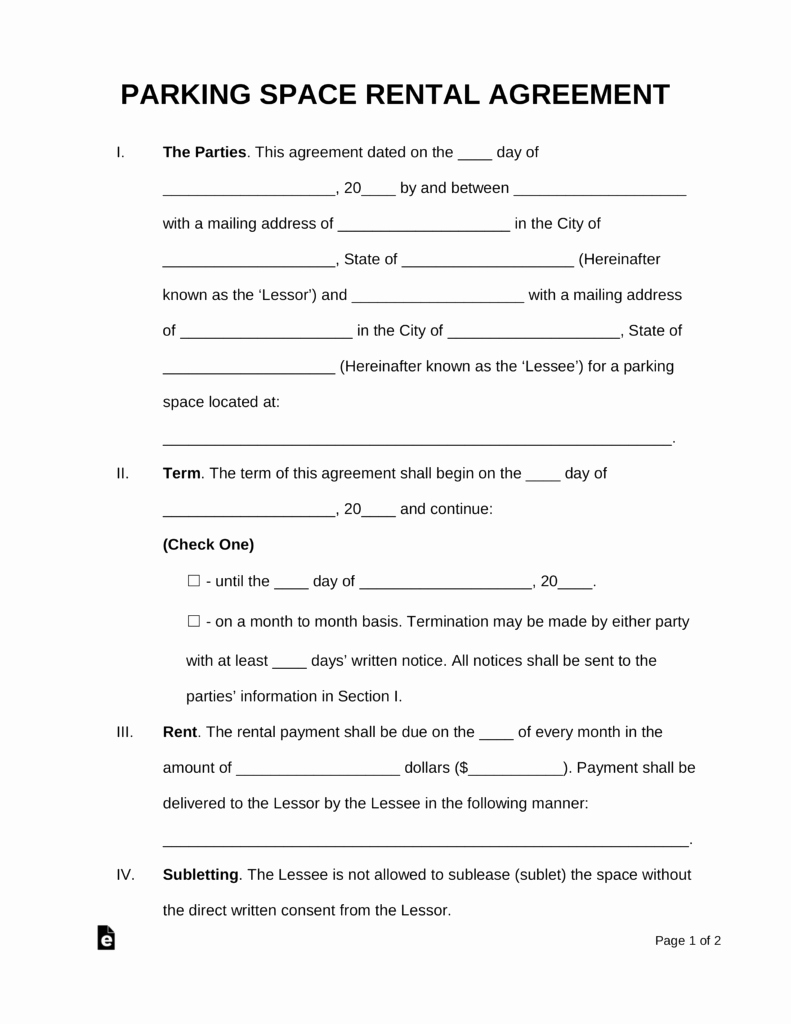 35 Vehicle Storage Agreement Template Hamiltonplastering