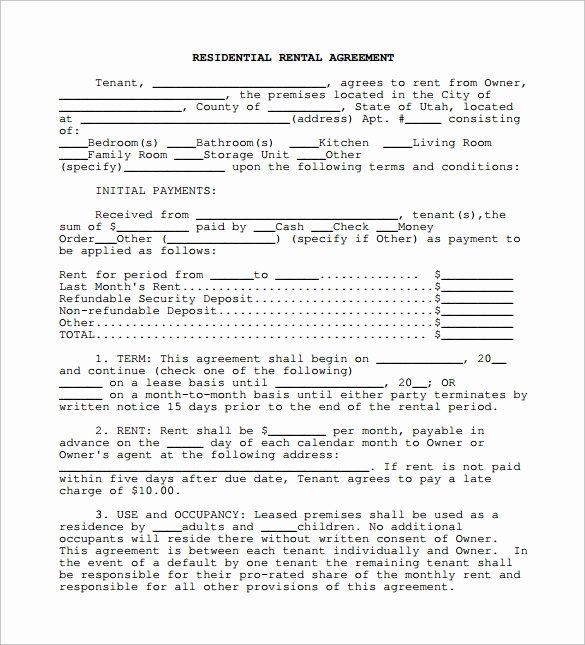 Vehicle Storage Agreement Template Unique 6 Rental Lease Agreement – Free Samples Examples format