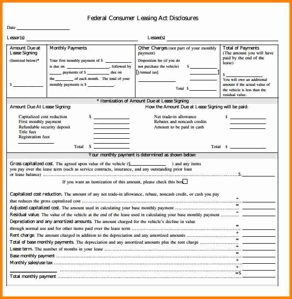 Vehicle Storage Contract Template Inspirational Sample Car Lease Agreement Sarahepps