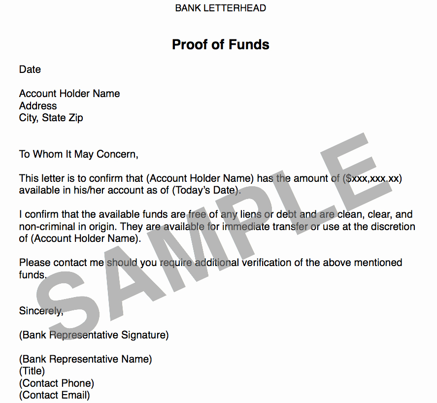 Verification Of Funds Letter Template Beautiful Proof Of Funds Archives the wholesaling Titan