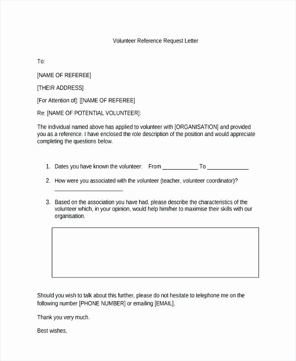 Volunteer Letter Of Recommendation Sample New Letter Re Mendation for A Volunteer Bubbles